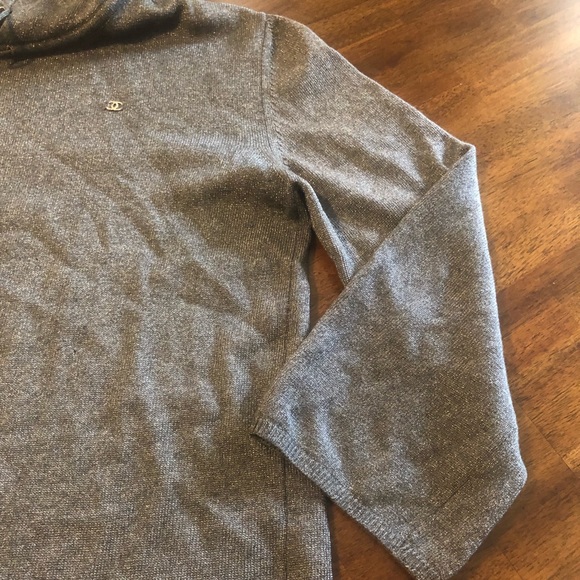 Pre-loved Chanel sparkly gray hoodie in size 44! - Picture 3 of 12